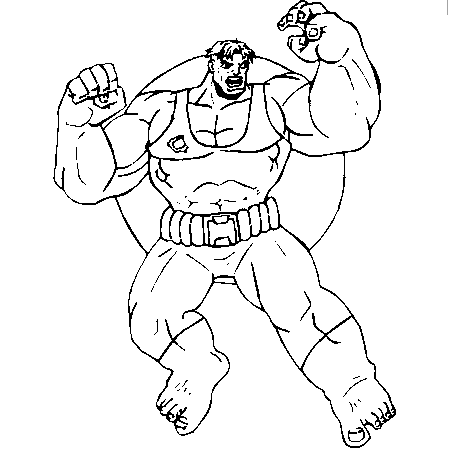 coloriage hulk 2