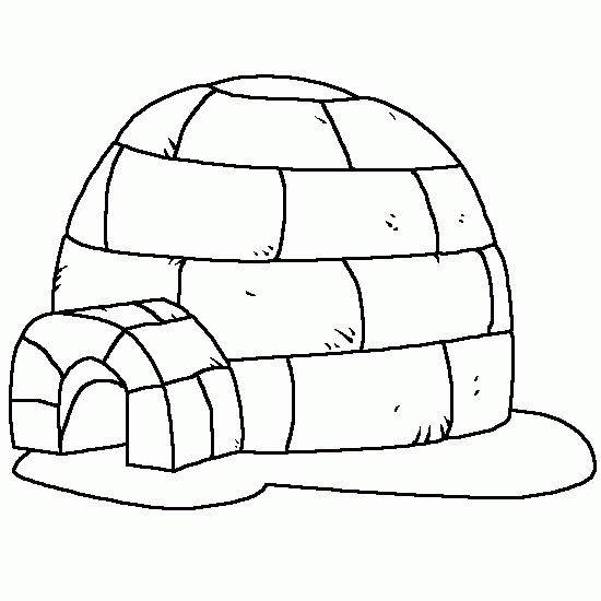 dessin igloo dessin