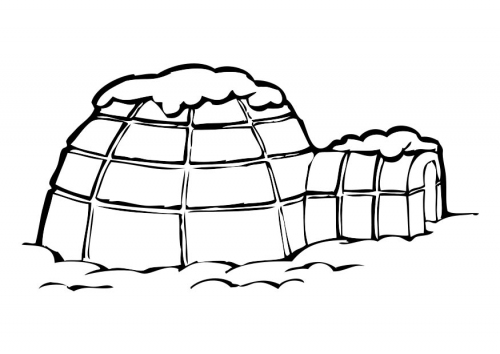 dessin igloo gratuit