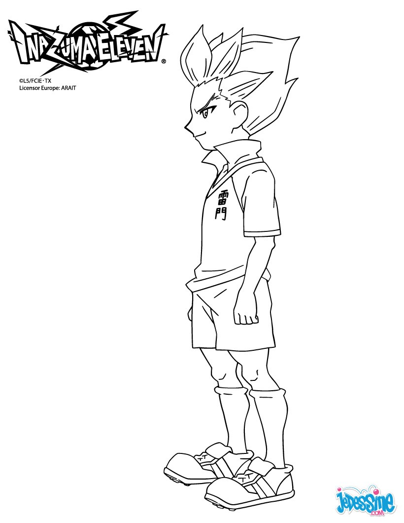 14 dessins de coloriage Inazuma Eleven Axel Blaze   imprimer