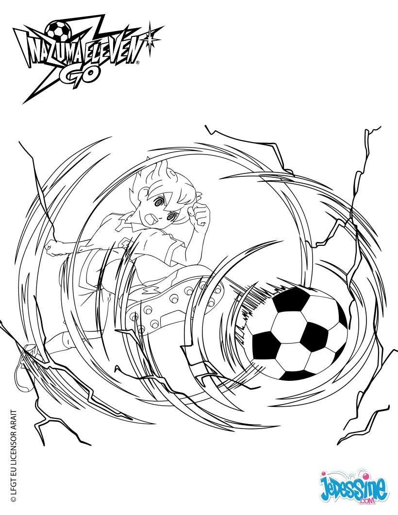 coloriage inazuma eleven go arion