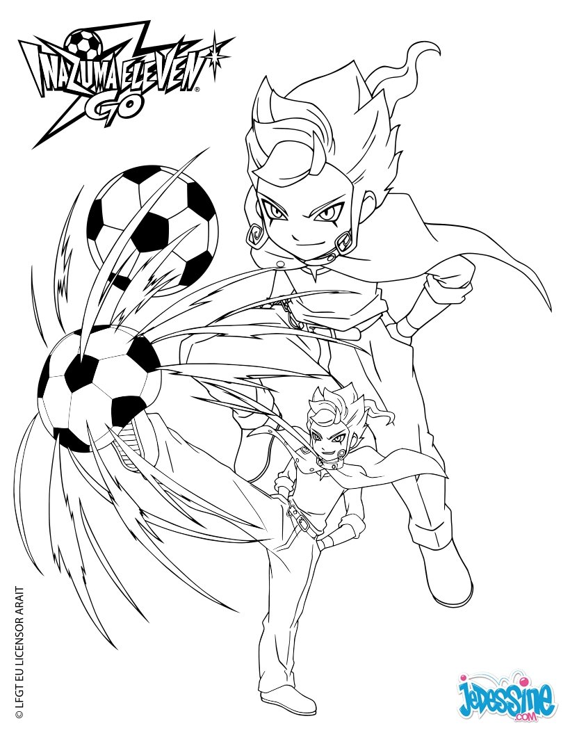 coloriage inazuma eleven go