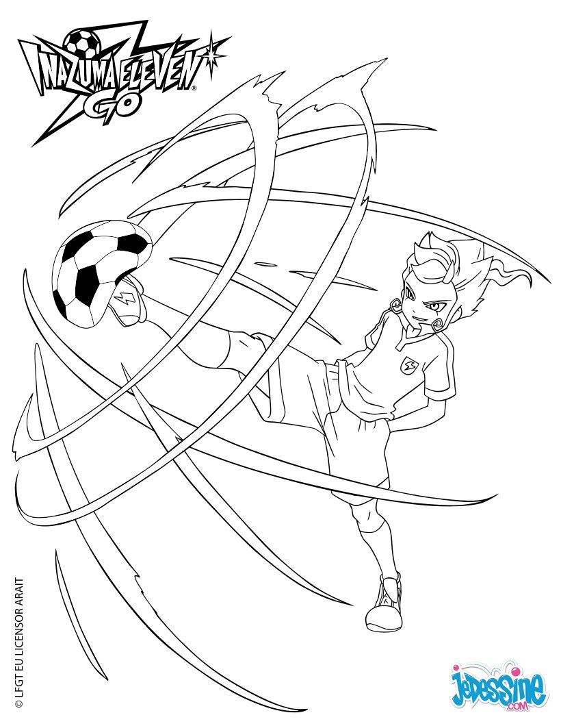 coloriage inazuma eleven go