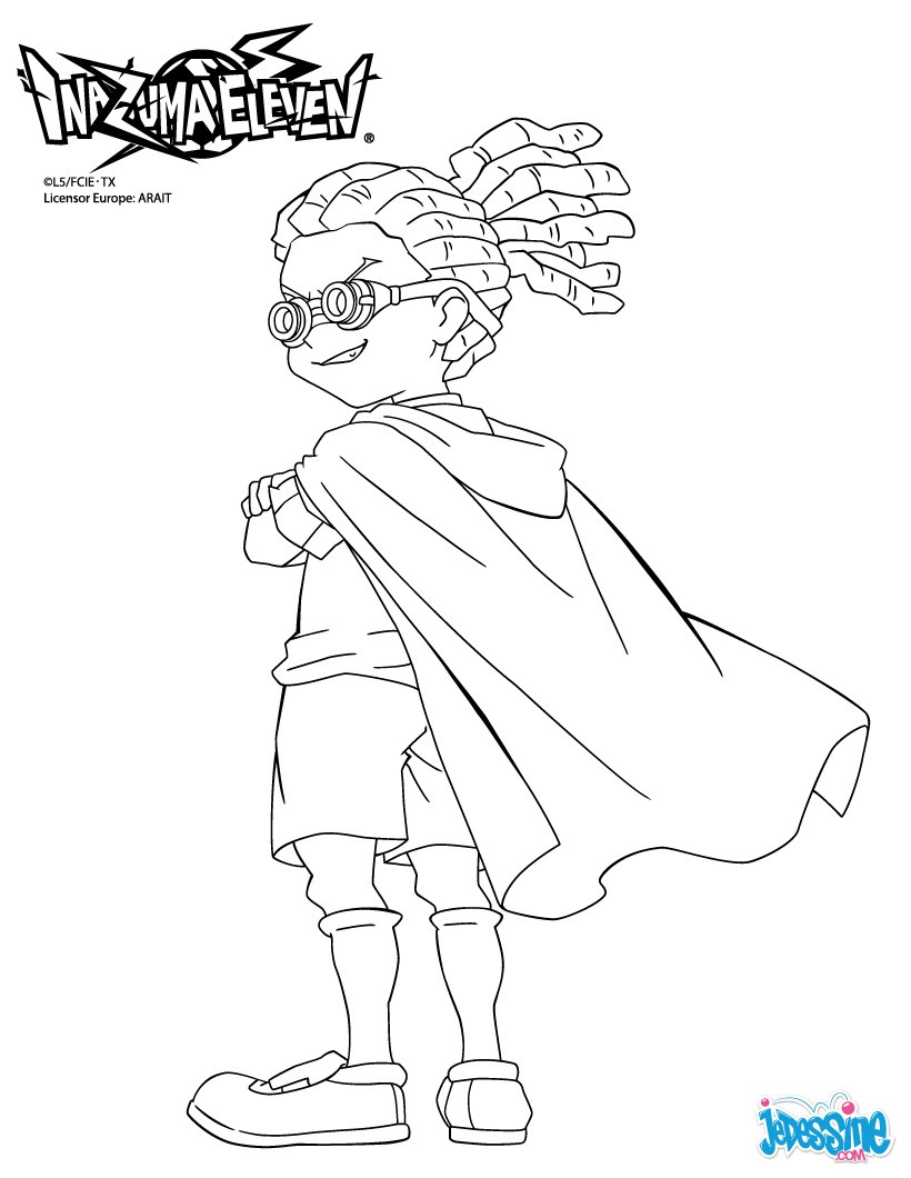 coloriage à dessiner inazuma eleven xavier