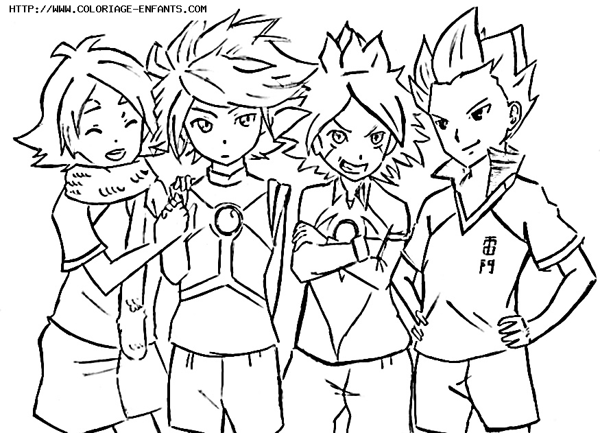 dessin à colorier inazuma eleven 2 à imprimer