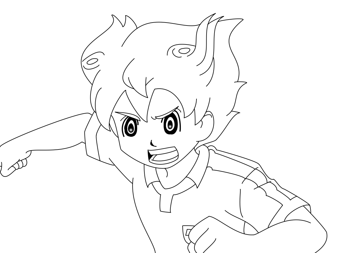 coloriage inazuma eleven go chrono stone