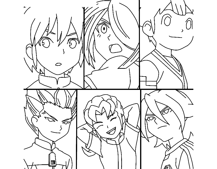 coloriage à dessiner a colorier inazuma eleven