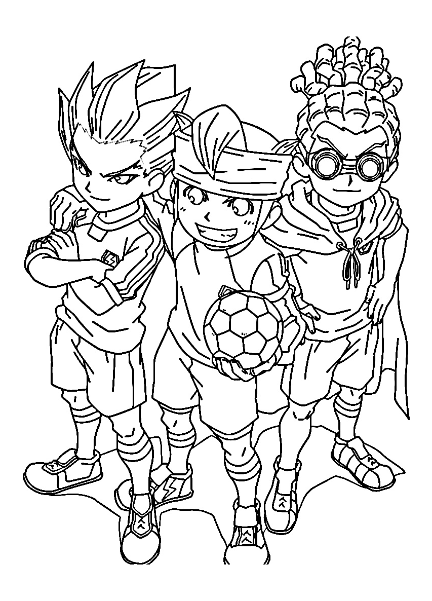 coloriage à dessiner inazuma eleven 2 tempete de glace