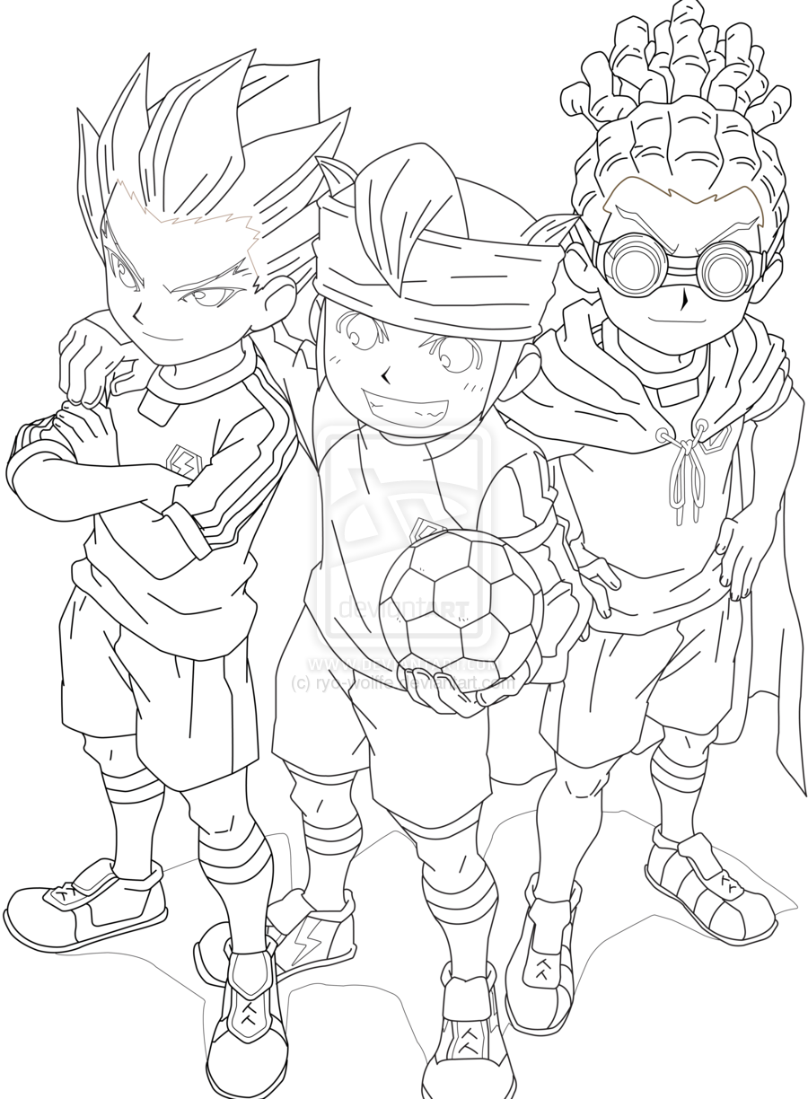 image a colorier inazuma eleven go