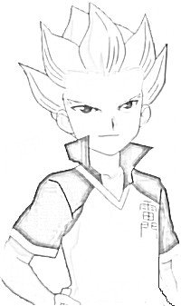 coloriage à dessiner inazuma eleven 2 en ligne