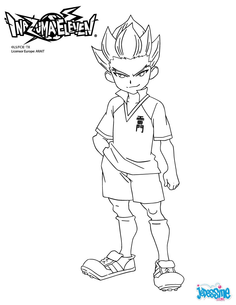 coloriage de inazuma eleven 1