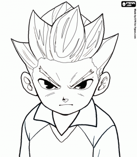 dessin de inazuma eleven  imprimer gratuit