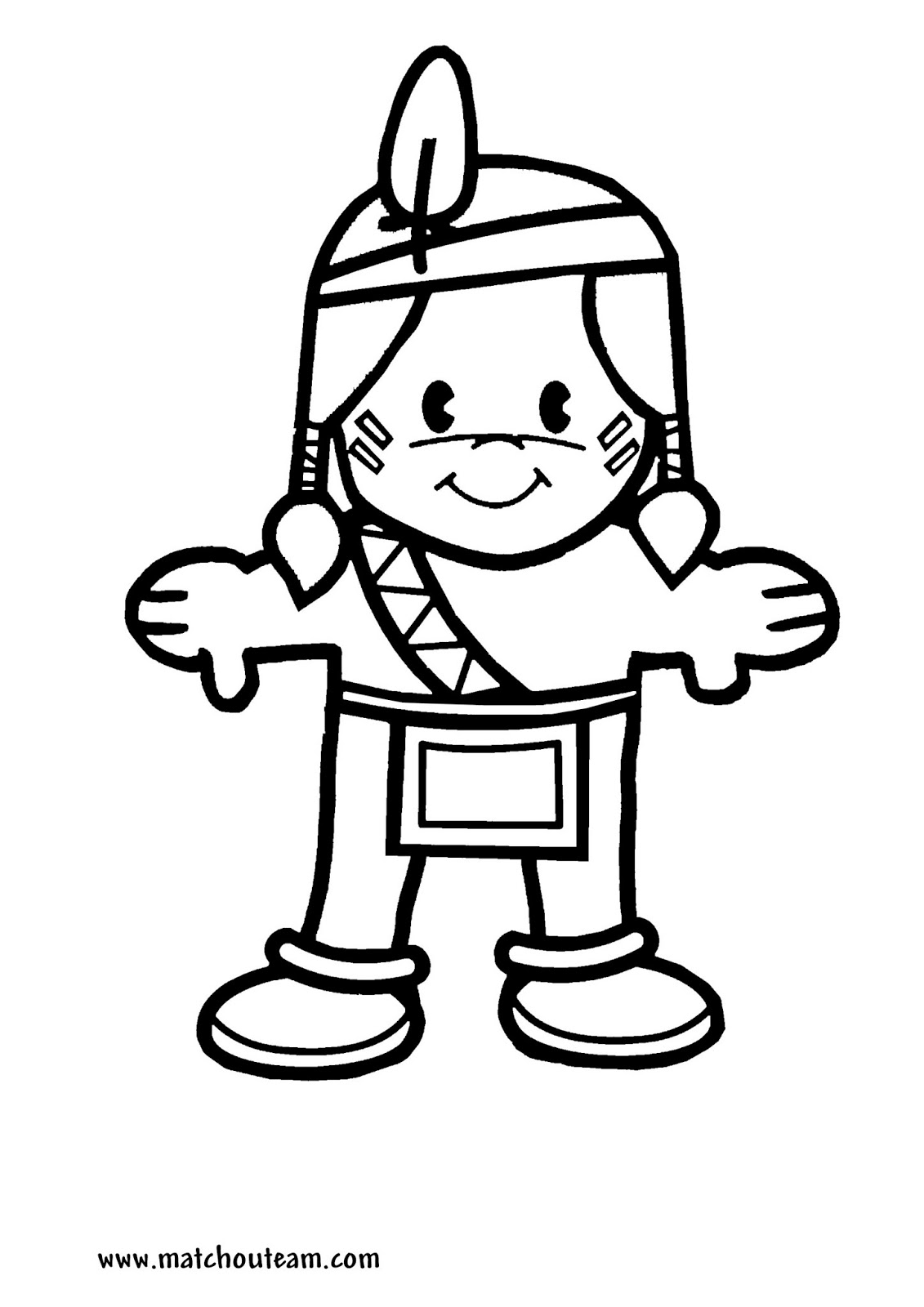 coloriage indien playmobil