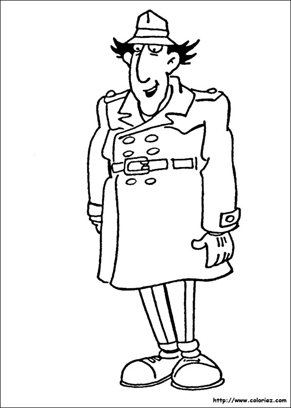 dessin inspecteur gadget coloriage