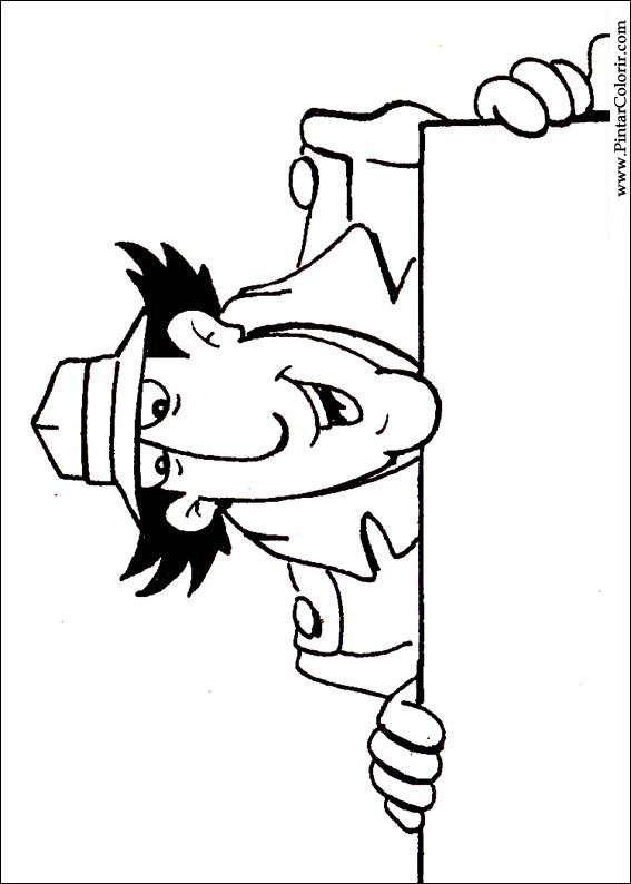 dessin  colorier  imprimer inspecteur gadget