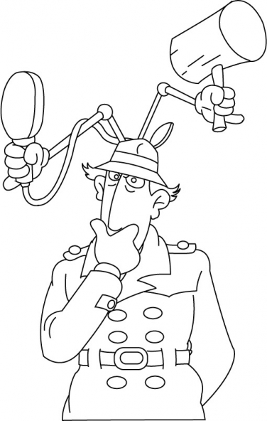 dessin a imprimer gratuit inspecteur gadget