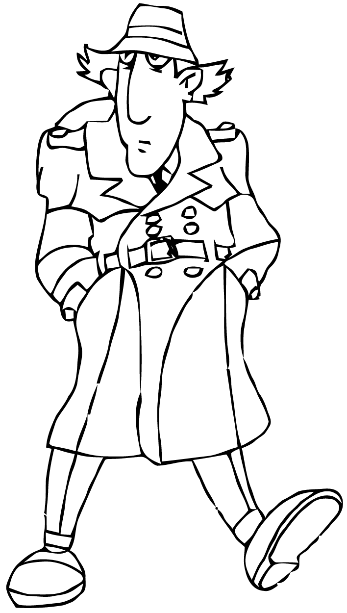 Coloriage Inspecteur Gadget Coloriages à imprimer gratuits