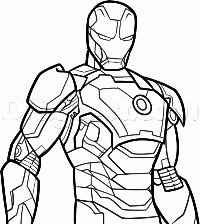 coloriage iron man en ligne gratuit