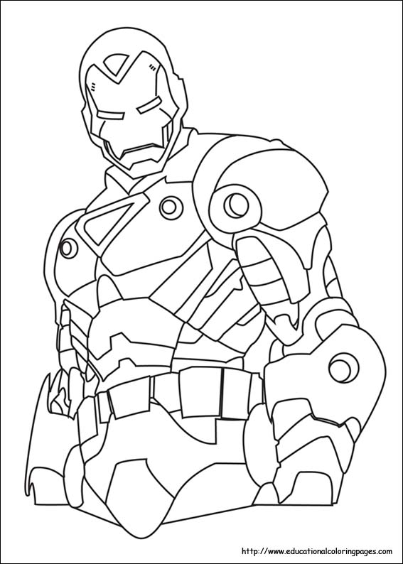 dessin de iron man en ligne