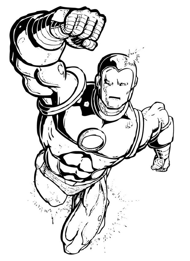 coloriage iron man 2