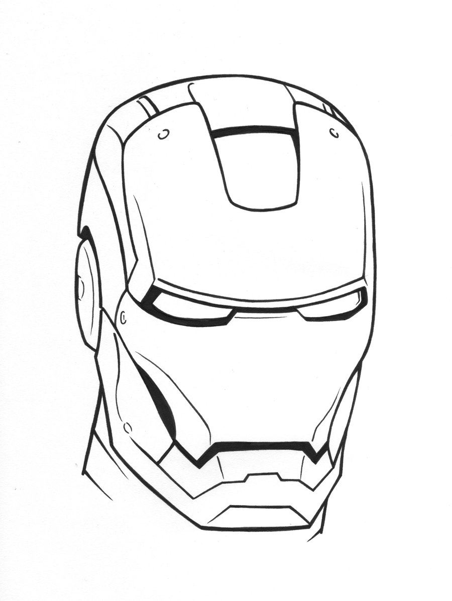 dessin iron man en couleur