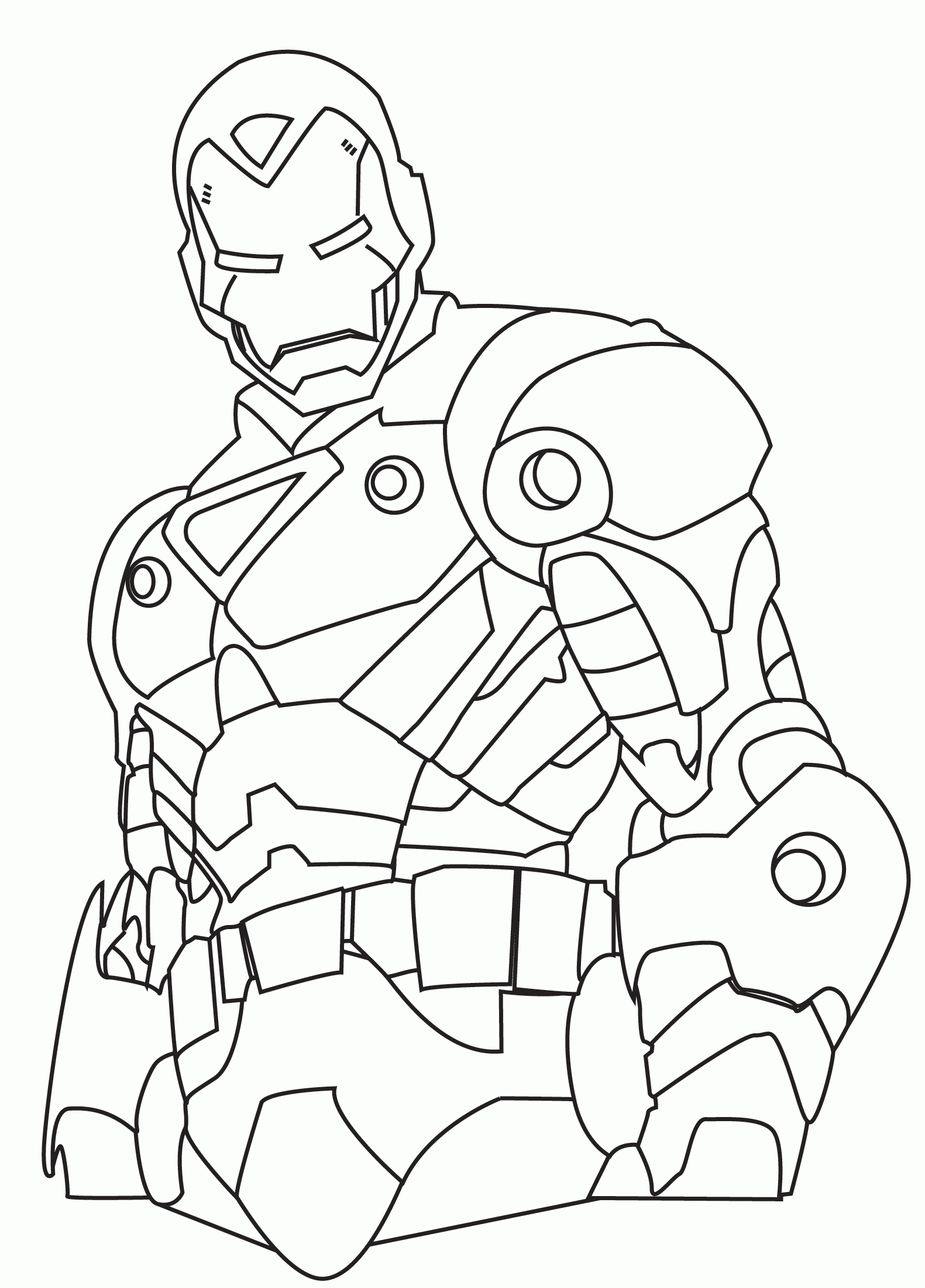 coloriage d'iron man