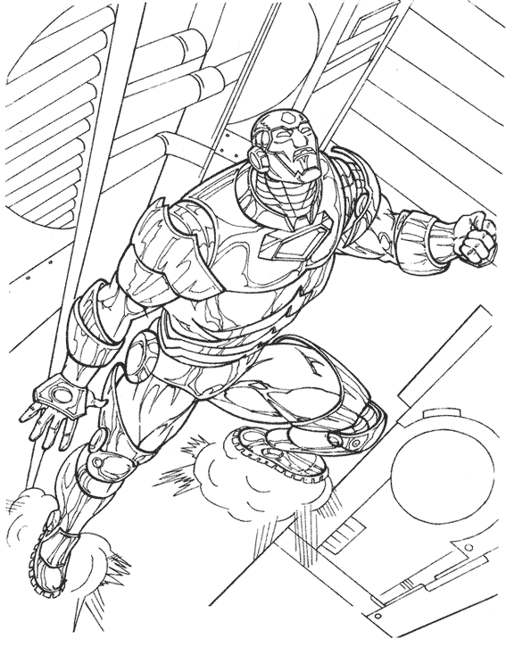 coloriage iron man hulk