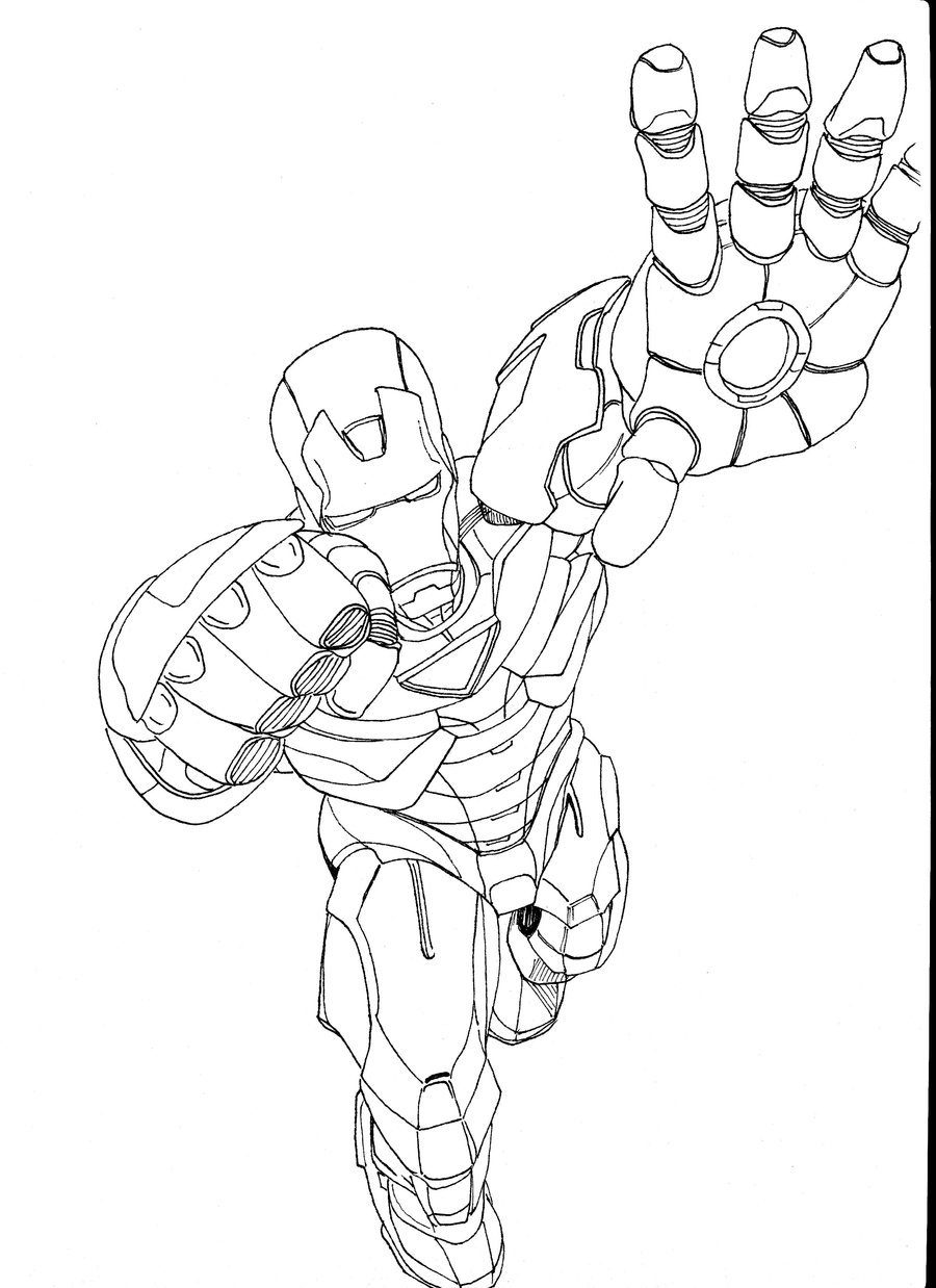 coloriage iron man le film