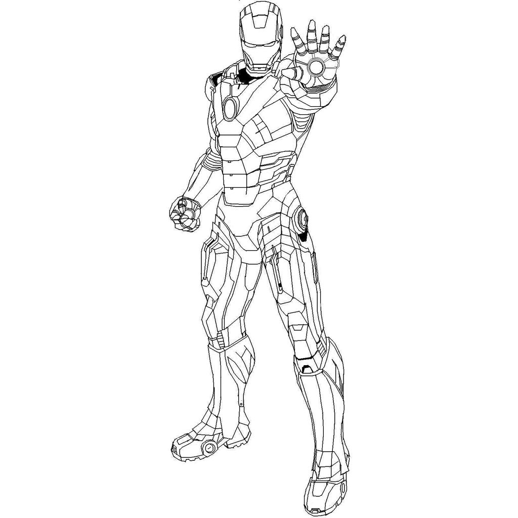 coloriage à dessiner iron man 3 à imprimer