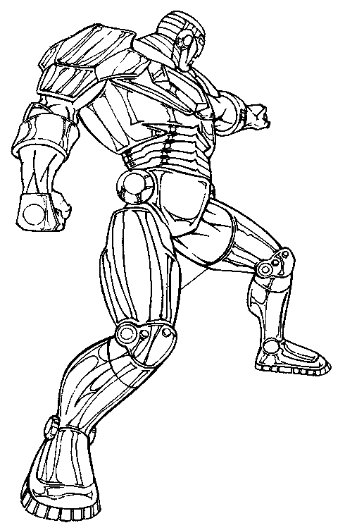 coloriage à dessiner iron man sur ordinateur