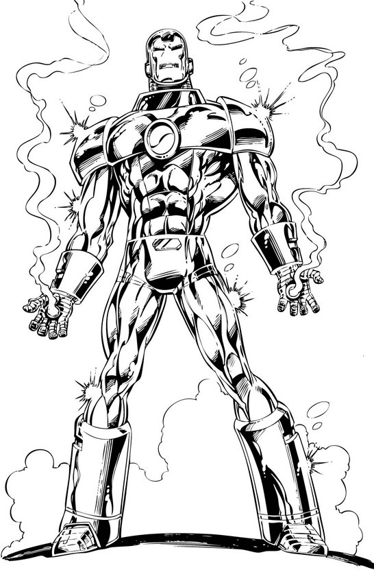 coloriage iron man lego