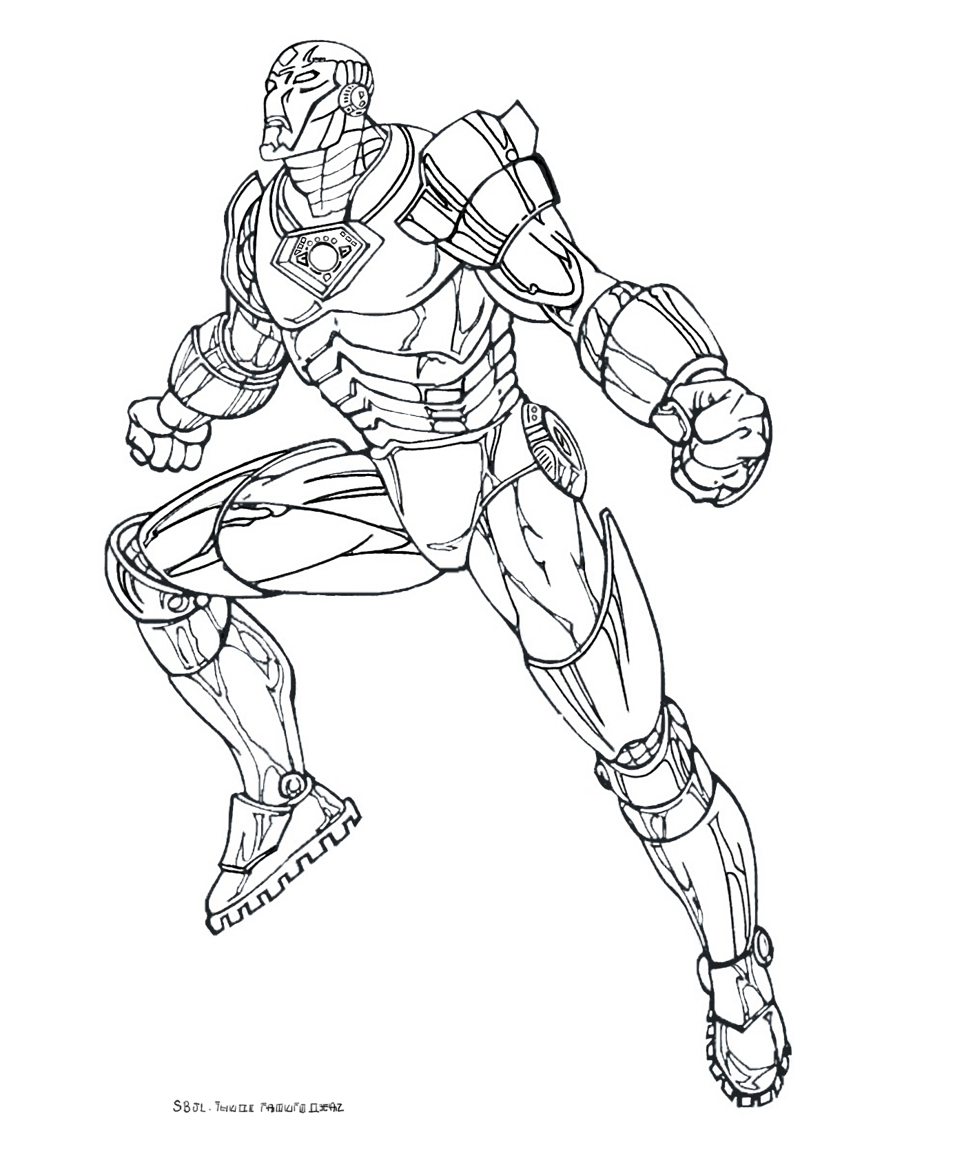 coloriage   dessiner iron man 2 Voir le dessin dessin   colorier super héros