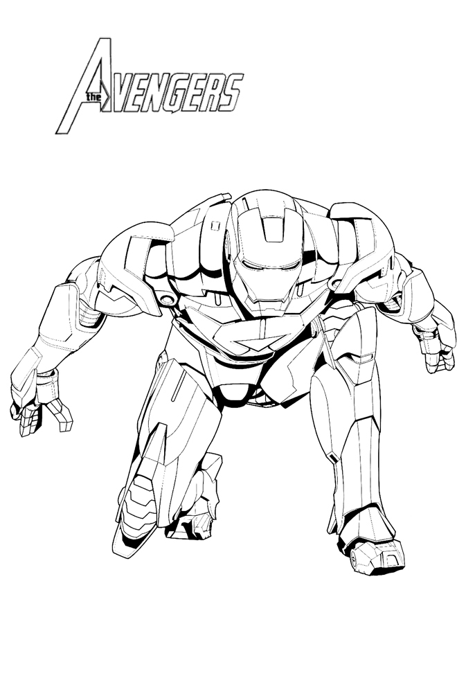 coloriage iron man