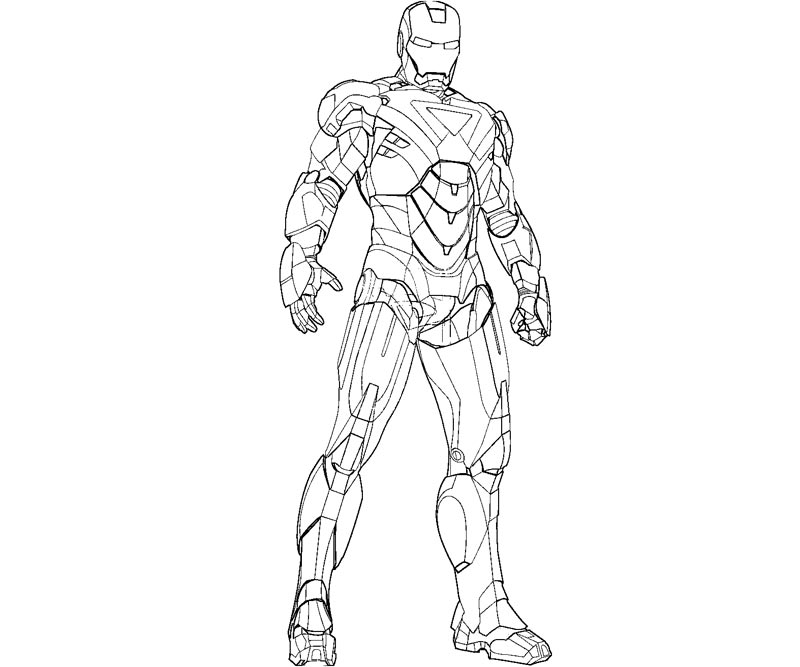 coloriage iron man