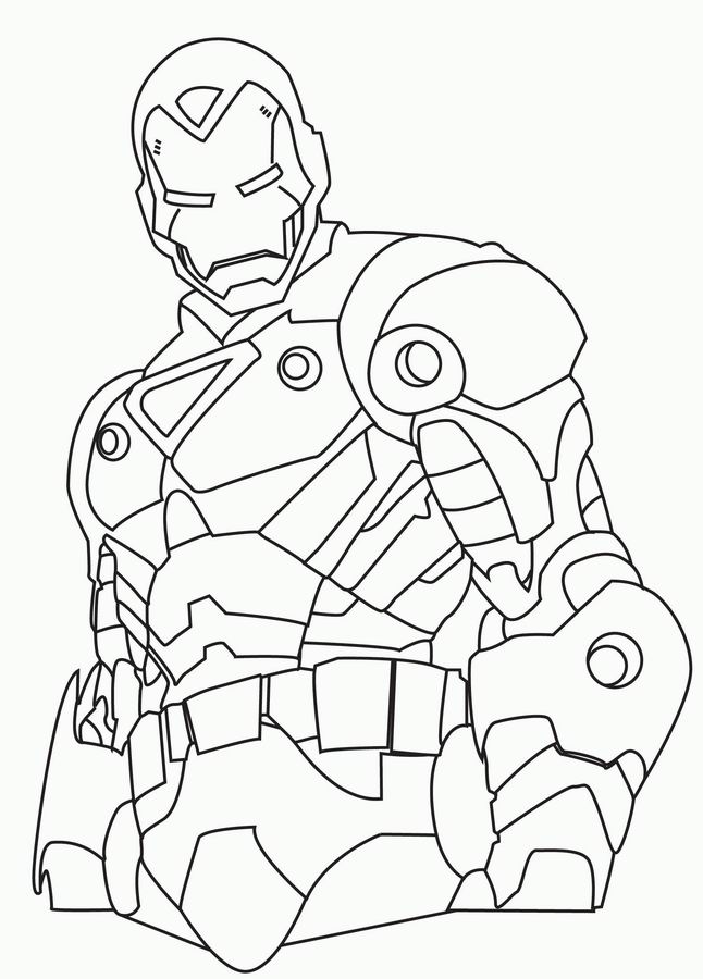 coloriage iron man