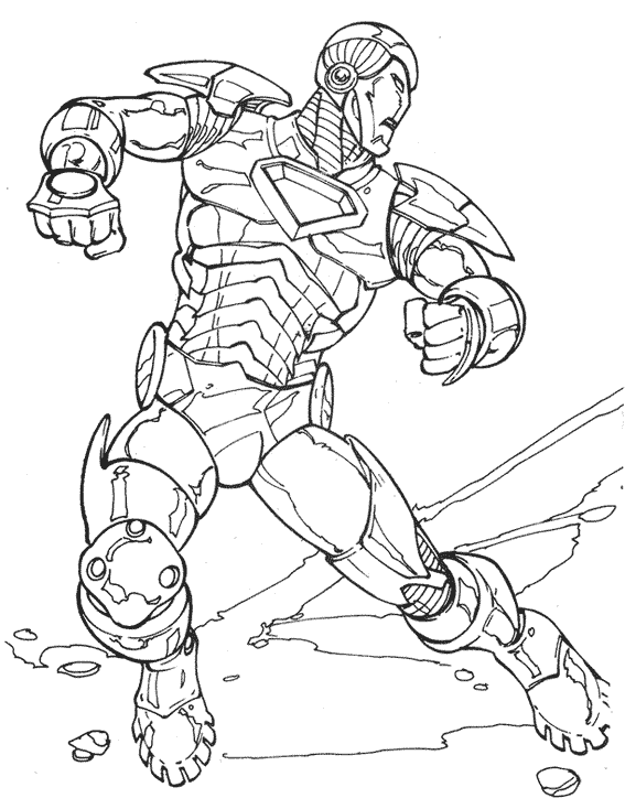 coloriage iron man