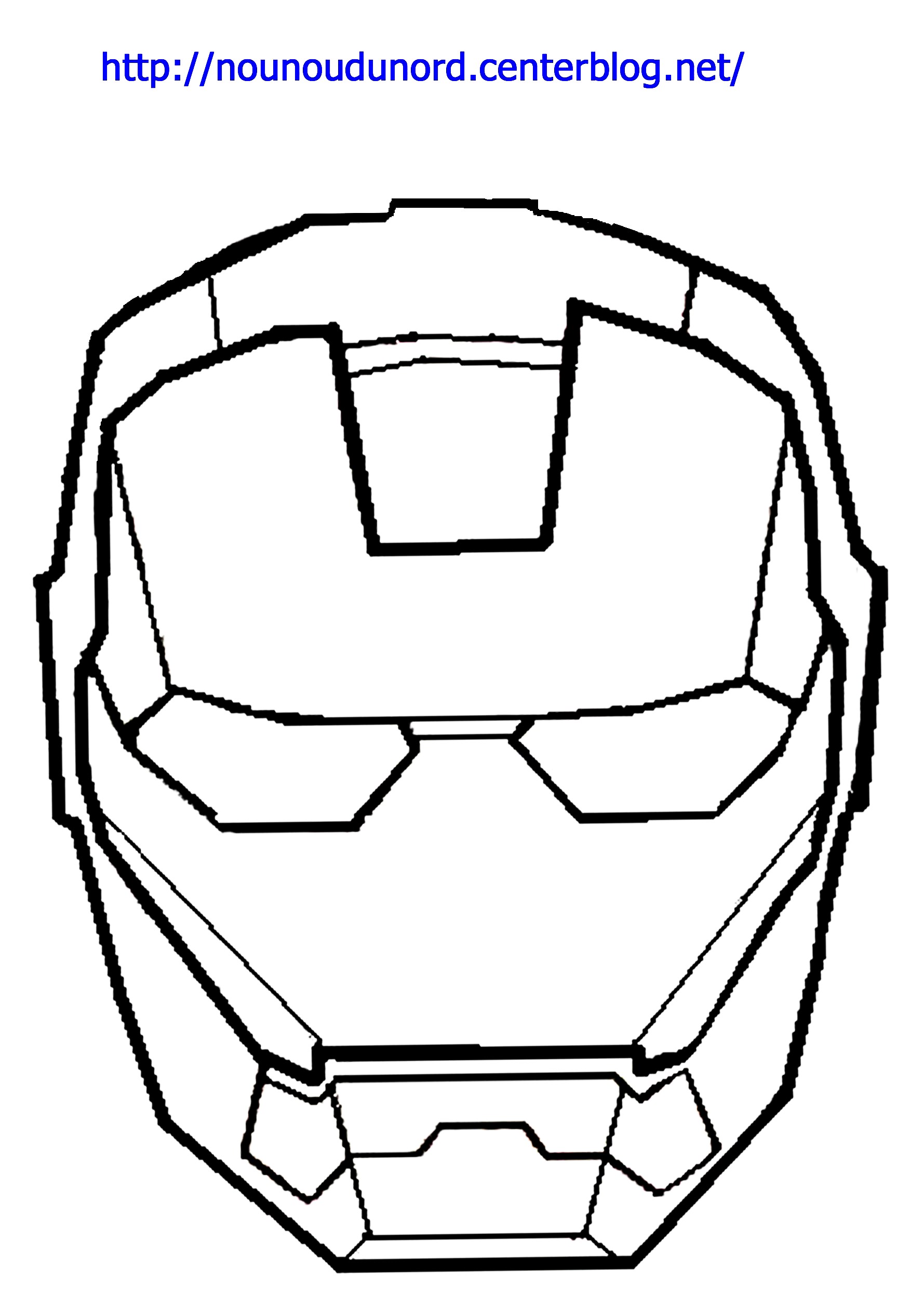 Coloriage Ironman a imprimer