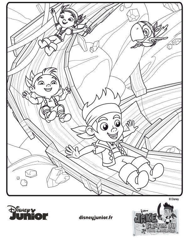 coloriage bateau jack et les pirates