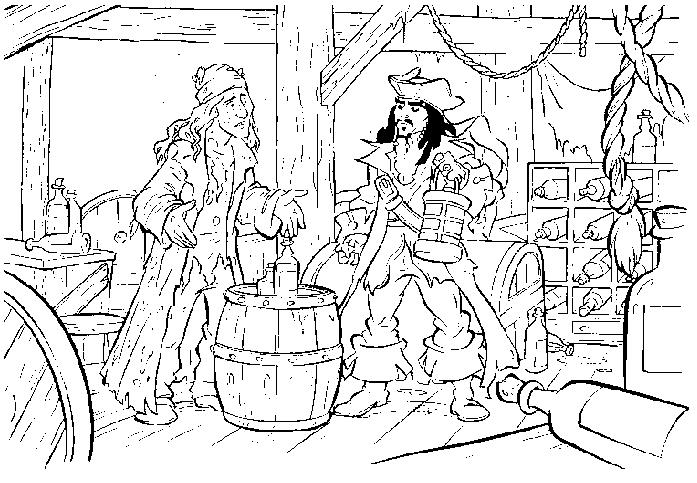 coloriage jack et les pirates