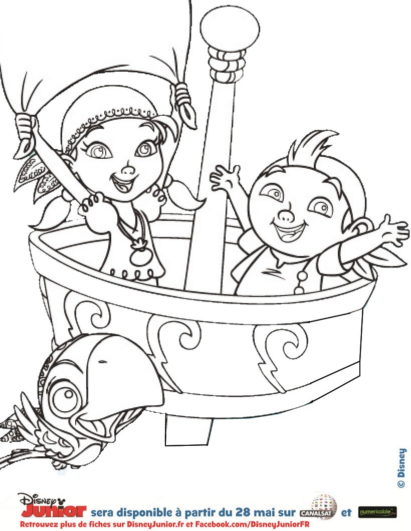 Colorier Pirate Gratuit Dessiner Jake Et Les Pirates