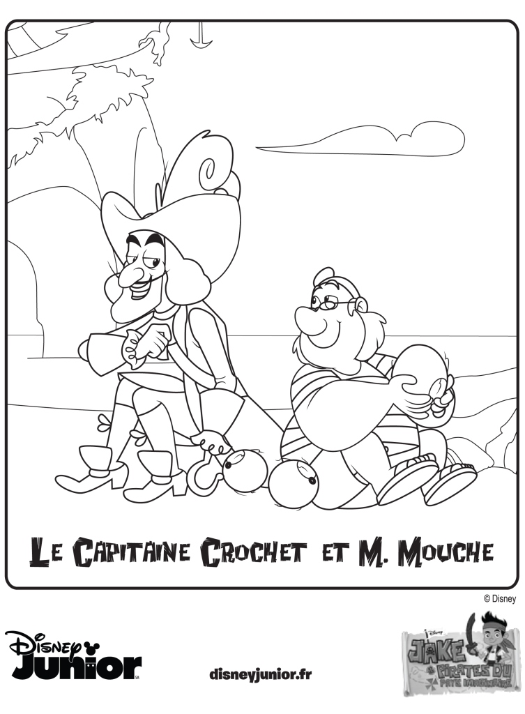 dessin a colorier a imprimer jack et les pirates du pays imaginaire