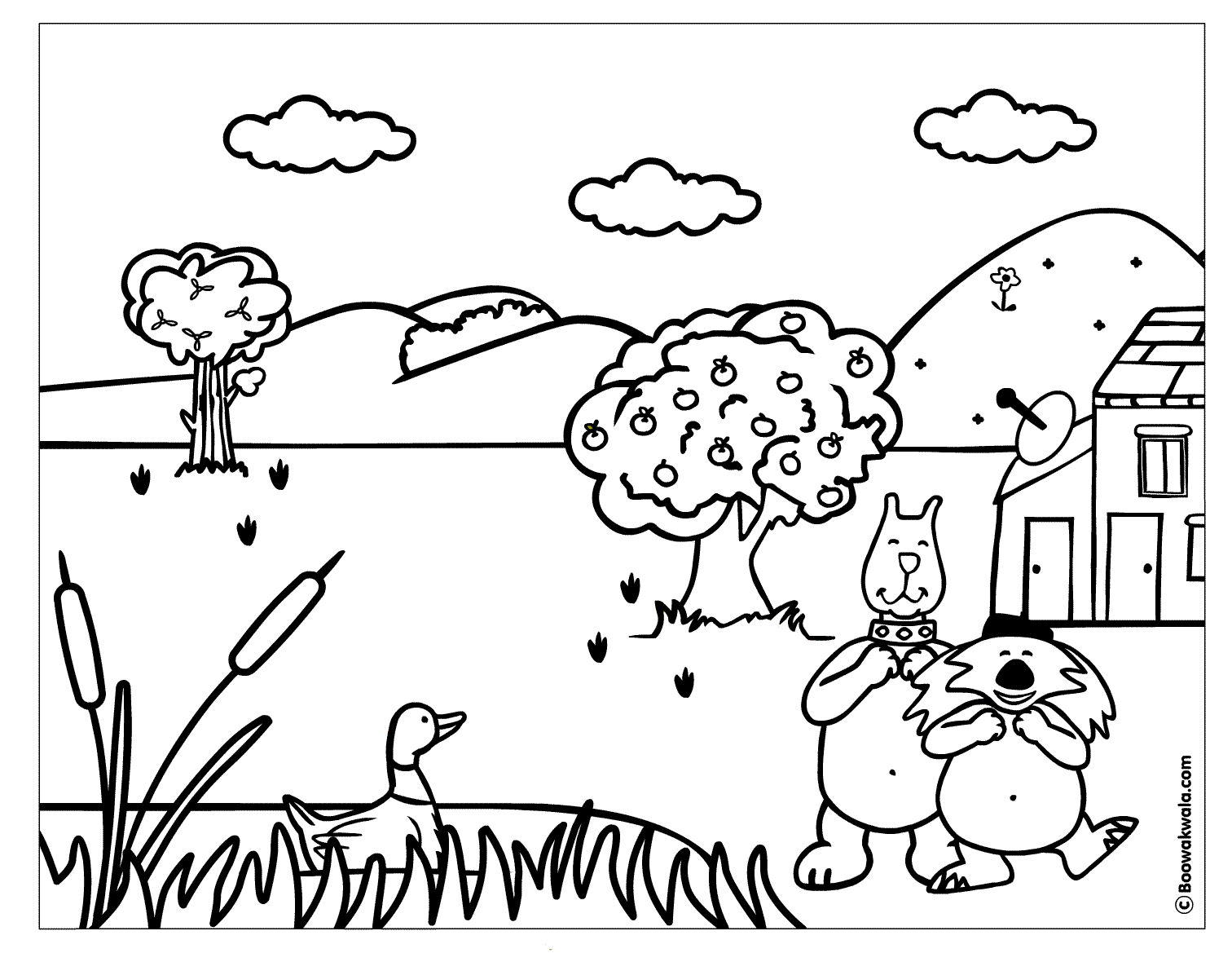 coloriage  dessiner a imprimer jardin potager