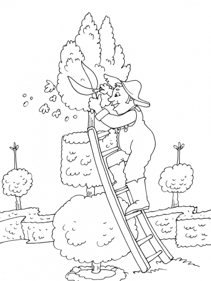 coloriage gratuit  imprimer jardinier