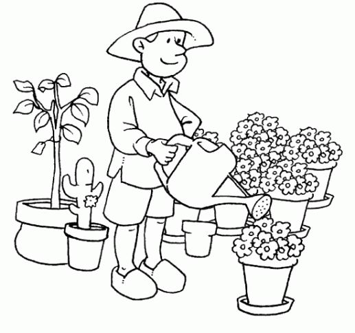 coloriage le jardinier qui voulait etre roi