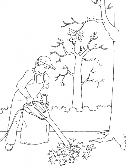 jardinier coloriage