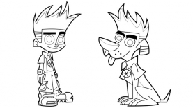 coloriage johnny test