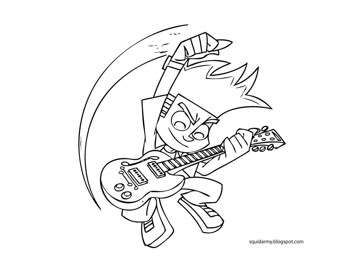 coloriage imprimer johnny test