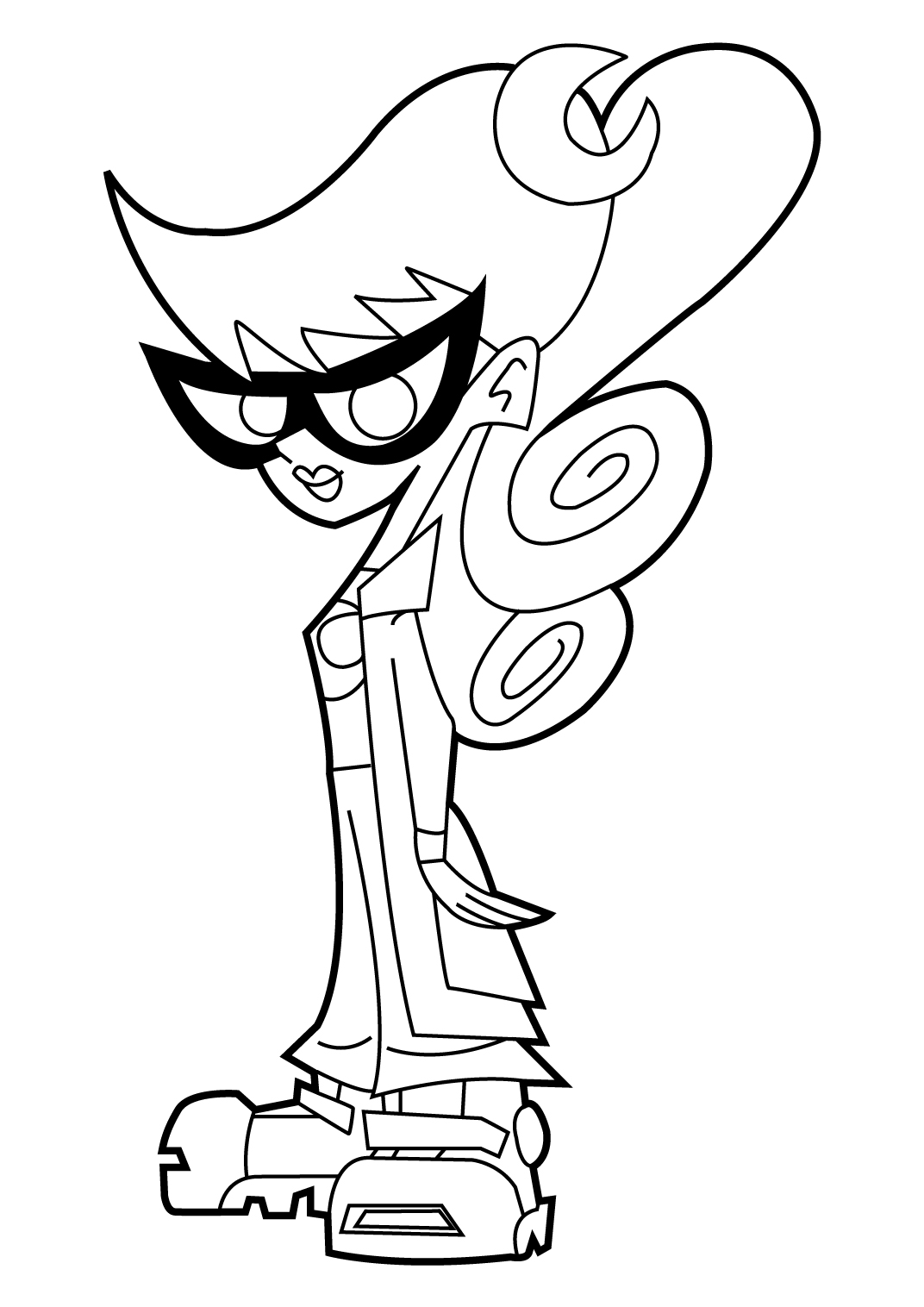 coloriage  imprimer johnny test