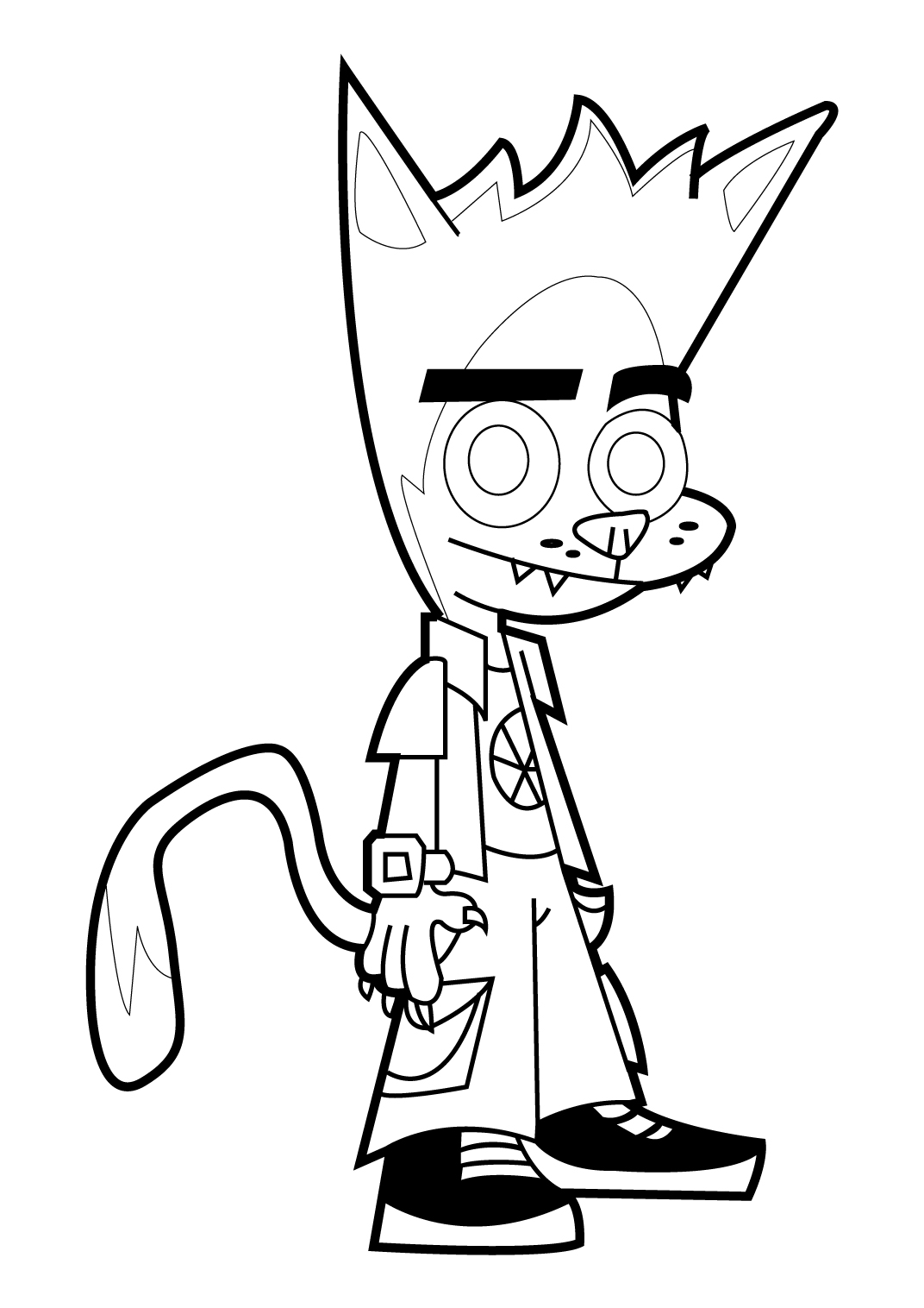 coloriage à dessiner johnny test en ligne