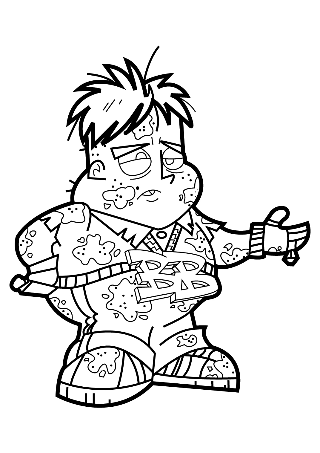 coloriage gratuit johnny test